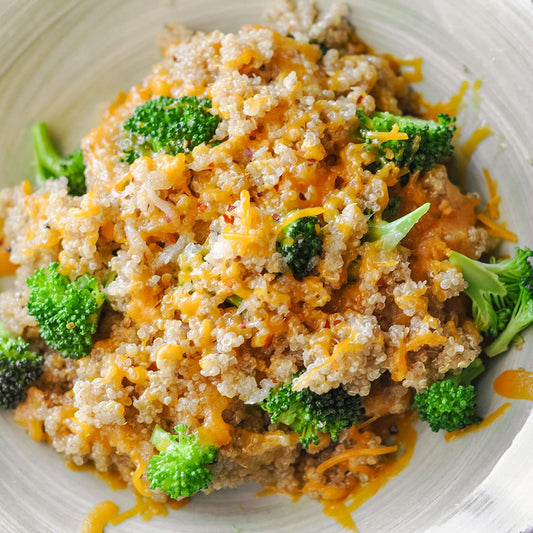 Cheesy Broccoli Quinoa