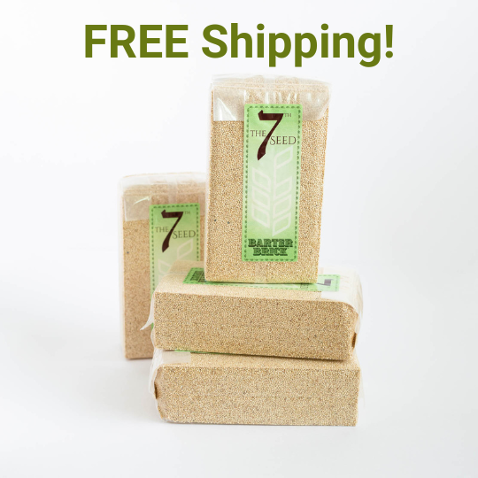 QUINOA BARTER BRICKS 16 lbs. (box of 4- 4 lb Quinoa Bricks) FREE Shipping!