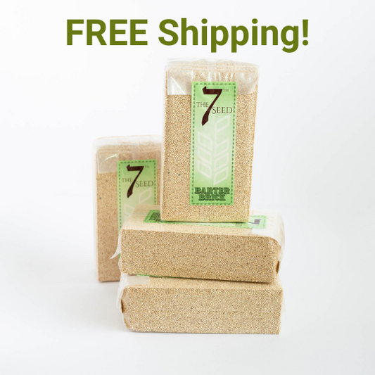 QUINOA BARTER BRICKS 16 lbs. (box of 4- 4 lb Quinoa Bricks) FREE Shipping!